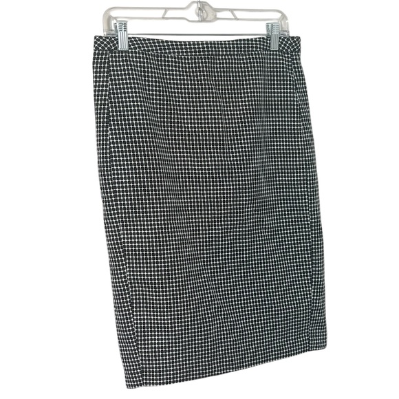 Merona Dresses & Skirts - Merona Black and White Grid Print Pencil Skirt Size 8 CorpCore Coquette EUC